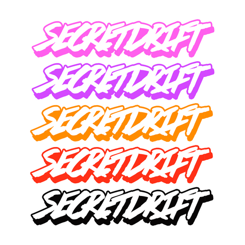 Secretdrift Logo Die Cut Sticker